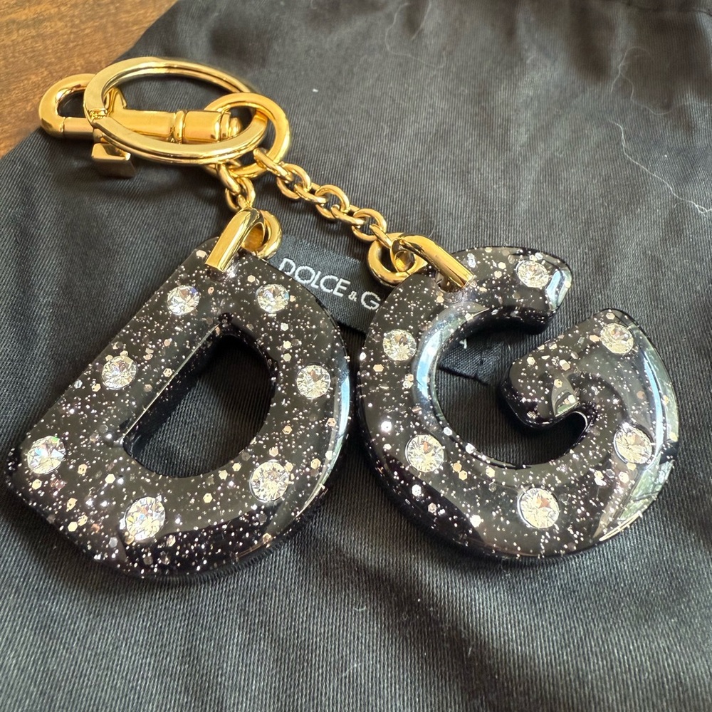 Dolce & Gabbana Black and Gold Key & Card Holder - Picture 4 of 7